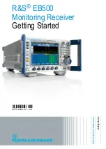 Preview for 1 page of R&S EB500 Getting Started