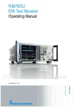 Предварительный просмотр 1 страницы R&S ESU Series Operating Manual