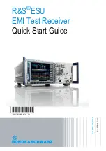 R&S esu Quick Start Manual preview