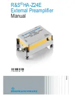 R&S HA-Z24E Manual предпросмотр