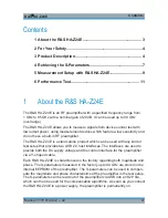 Preview for 3 page of R&S HA-Z24E Manual