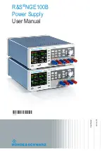 R&S NGE100B Series User Manual предпросмотр