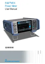 Предварительный просмотр 1 страницы R&S NRX-B4 User Manual