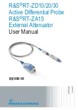 R&S RT-ZA15 User Manual preview