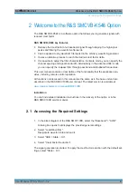 Предварительный просмотр 8 страницы R&S SMCVB-K548 User Manual