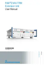 R&S ZVAX-TRM User Manual preview
