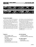 Rane AC 23 Datasheet preview