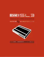 Предварительный просмотр 1 страницы Rane ASL3 Operator'S Manual