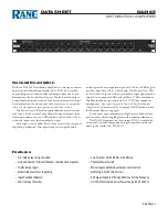 Preview for 9 page of Rane DA216S Operator'S Manual