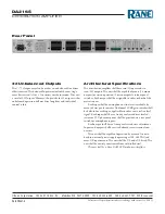 Preview for 12 page of Rane DA216S Operator'S Manual