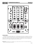 Rane EMPATH Operator'S Manual preview