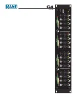 Предварительный просмотр 1 страницы Rane G4 Manual