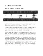 Preview for 2 page of Rane ME 15 Operating And Service Manual