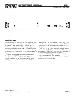 Preview for 4 page of Rane ML 1 Manual