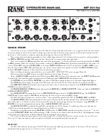 Rane MP 2016A Operator'S Manual preview