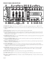 Preview for 2 page of Rane MP 24z Operator'S Manual