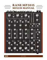 Preview for 1 page of Rane MP2015 Instruction Manual