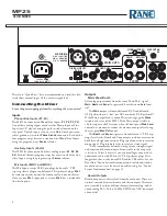 Preview for 6 page of Rane MP25 Operator'S Manual