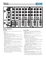 Preview for 8 page of Rane MP25 Operator'S Manual