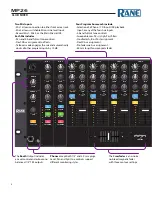 Preview for 6 page of Rane MP26 Operator'S Manual