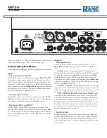 Preview for 8 page of Rane MP26 Operator'S Manual