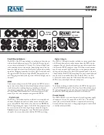 Preview for 9 page of Rane MP26 Operator'S Manual