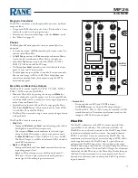 Preview for 11 page of Rane MP26 Operator'S Manual