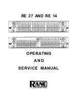 Rane RE 14 Operating And Service Manual preview