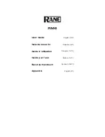 Rane RM6 User Manual preview
