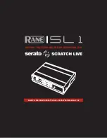 Preview for 1 page of Rane SERATO SL 1 Operator'S Manual