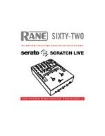 Rane SIXTY-TWO Operator'S Manual preview
