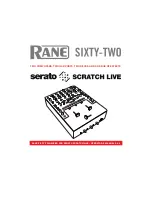 Preview for 1 page of Rane SIXTY-TWO Operator'S Manual