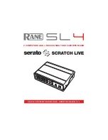 Предварительный просмотр 1 страницы Rane SL3 Operator'S Manual