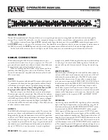 Preview for 4 page of Rane SM 82S Operator'S Manual