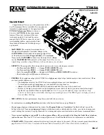 Rane TTM 54 Operator'S Manual preview