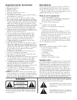 Preview for 2 page of Rane TTM 57SL Operator'S Manual