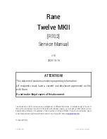 Rane Twelve MKII Service Manual предпросмотр