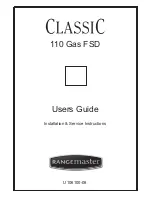 Rangemaster CLASSIC 110 GAS FSD User Manual preview