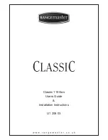Preview for 1 page of Rangemaster Classic 110 Installation And User Manual