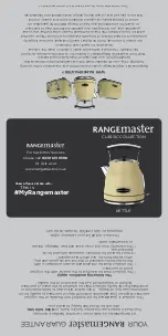 Rangemaster CLASSIC RMKTJK101 Manual preview