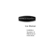 Rangemaster Ice Maker Operation & Maintenance Instructions Manual preview