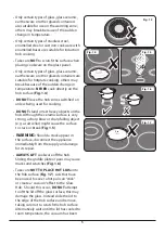 Preview for 9 page of Rangemaster Infusion 110 Induction User'S Manual & Installation Instructions