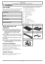 Preview for 31 page of Rangemaster Infusion 110 Induction User'S Manual & Installation Instructions