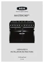 Rangemaster MASTERCHEF XL 110 Dual Fuel User'S Manual & Installation Instructions preview