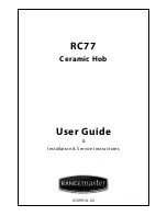 Rangemaster RC77 User Manual & Installation & Service Instructions preview