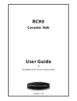 Rangemaster RC90 User Manual & Installation & Service Instructions preview