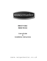 Rangemaster RMHDT110SS User'S Manual & Installation Instructions preview