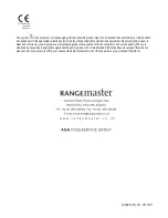 Preview for 16 page of Rangemaster RMHDT110SS User'S Manual & Installation Instructions
