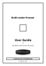 Preview for 1 page of Rangemaster U110120 - 01A Installation And User Manual