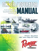 Ranger boats RT Series Owner'S/Operator'S Manual preview